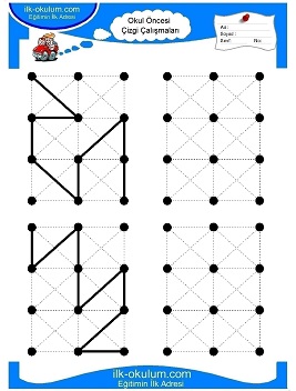 Çocuklar İçin Çizgi Çalışma Sayfaları 